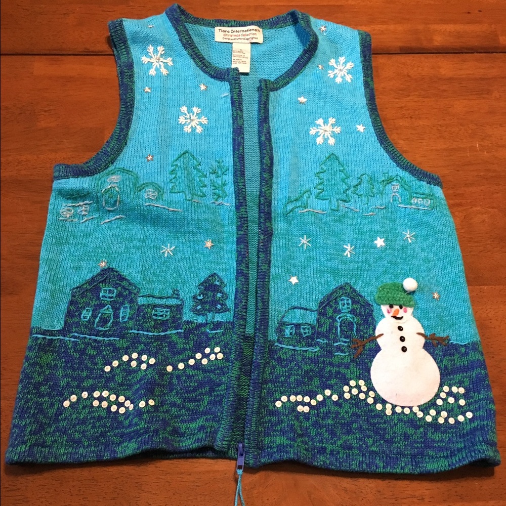 Sweater winter vest.